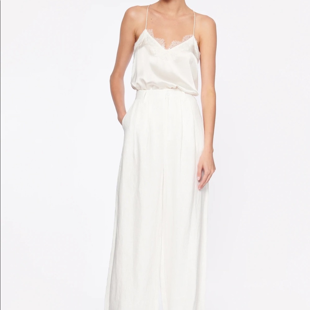 NWT Cami nyc RACER CHARMEUSE CAMI WHITE - Picture 6 of 7